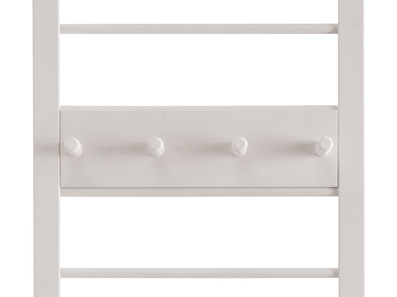 Garderobe "Solvita" Hakenleiste, B 43,6 x T 8 x H 10,1 cm, Kiefer weiß