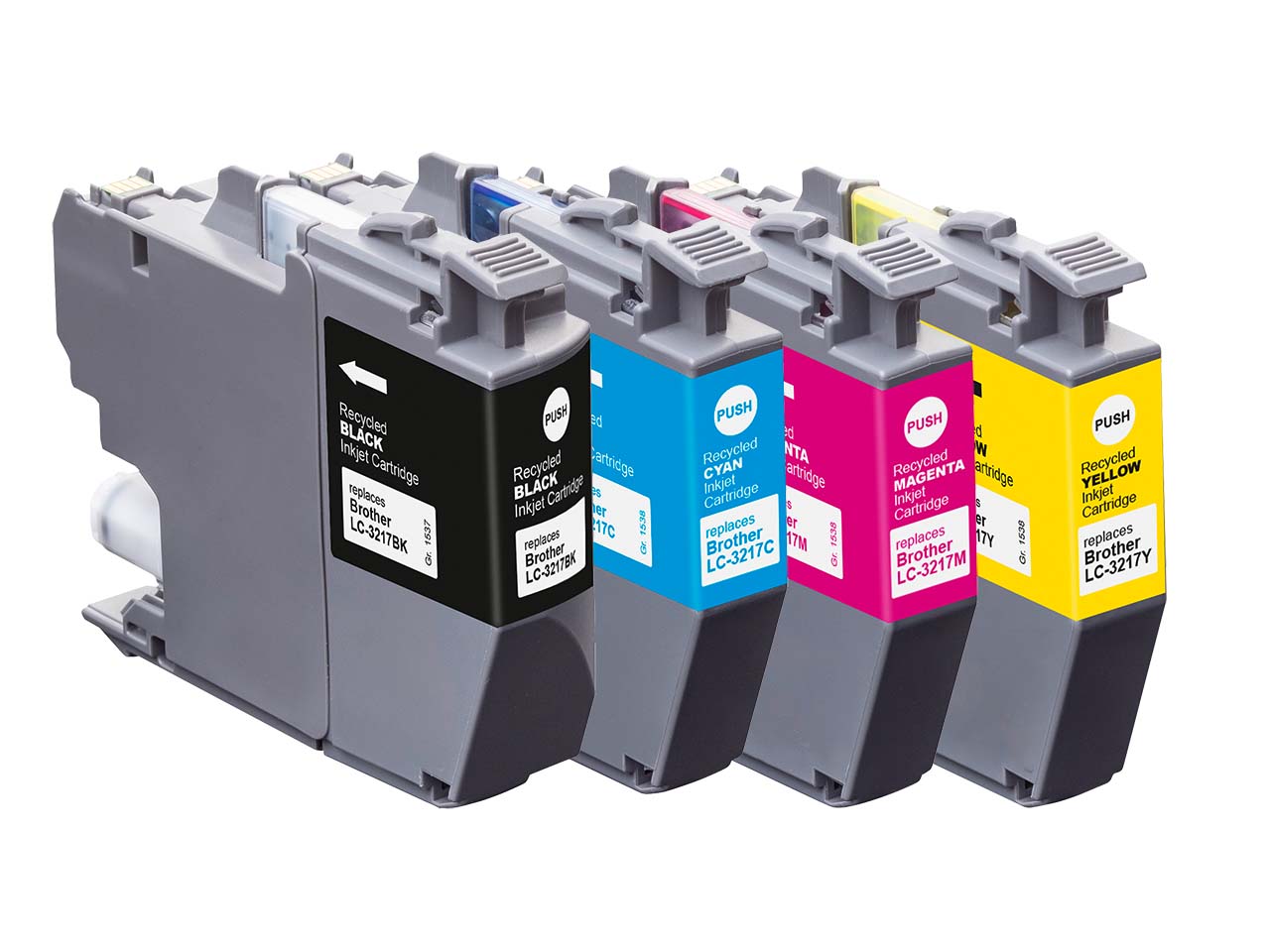 memo Tintenpatronen ersetzt Brother LC-3217 schwarz, cyan, magenta, gelb, 4er-Set