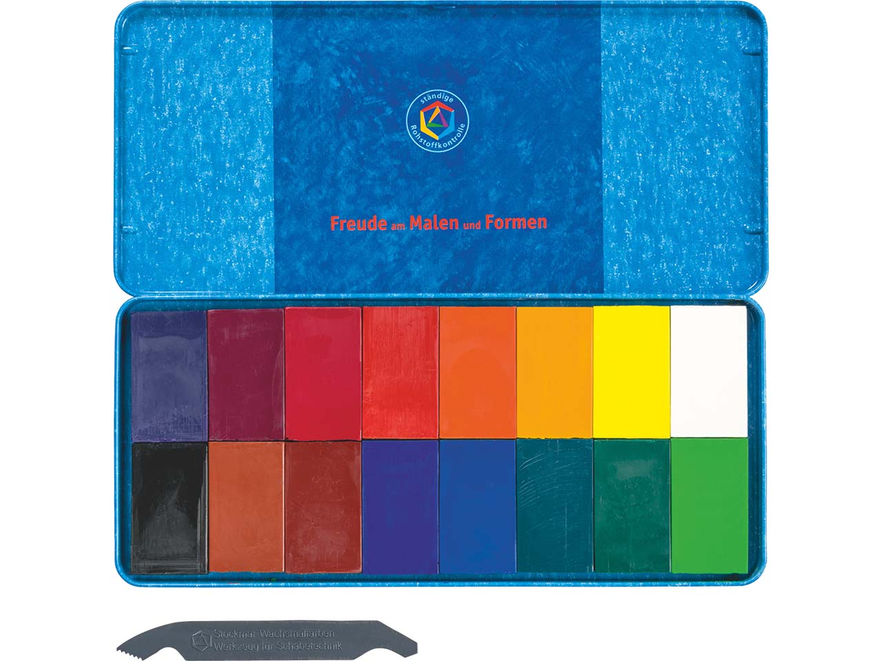 STOCKMAR Wachsmalblöcke mit reinem Bienenwachs, 16 Stk.