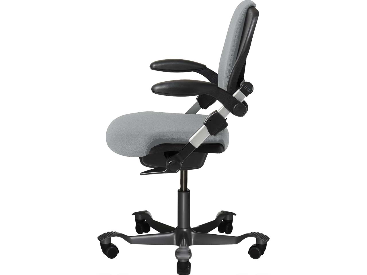HAG Bürodrehstuhl "H03 340" Gestell: silber, Stoff: Select light ash grey