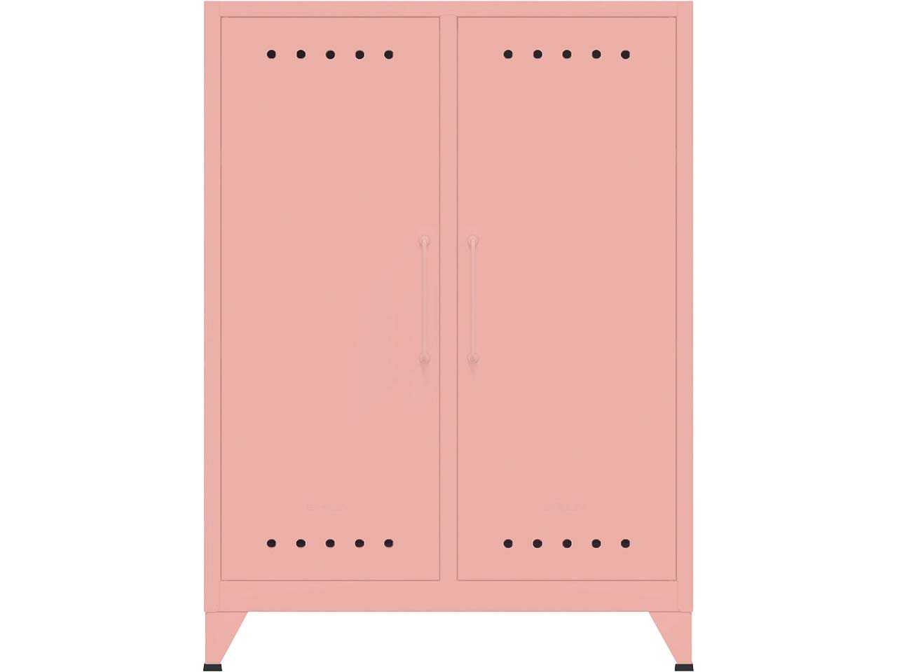 BISLEY Sideboard "Fern" 2 Fachböden, B80xT40xH110cm, pastellpink