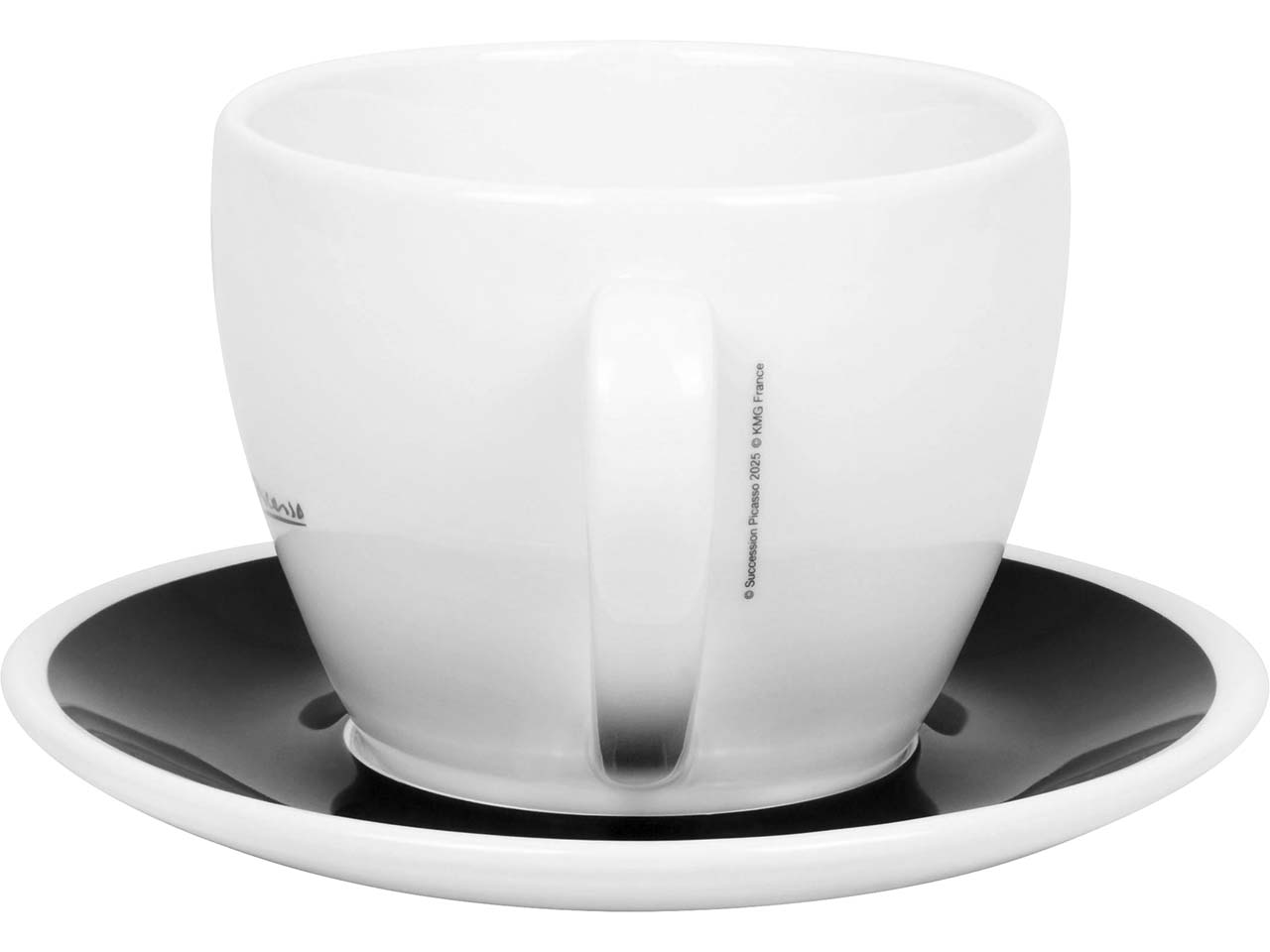 Könitz Milchkaffeetassen 2er-Pack "CB FIVE Picasso Le Taureau" mit Untert., Vol.: 330 ml