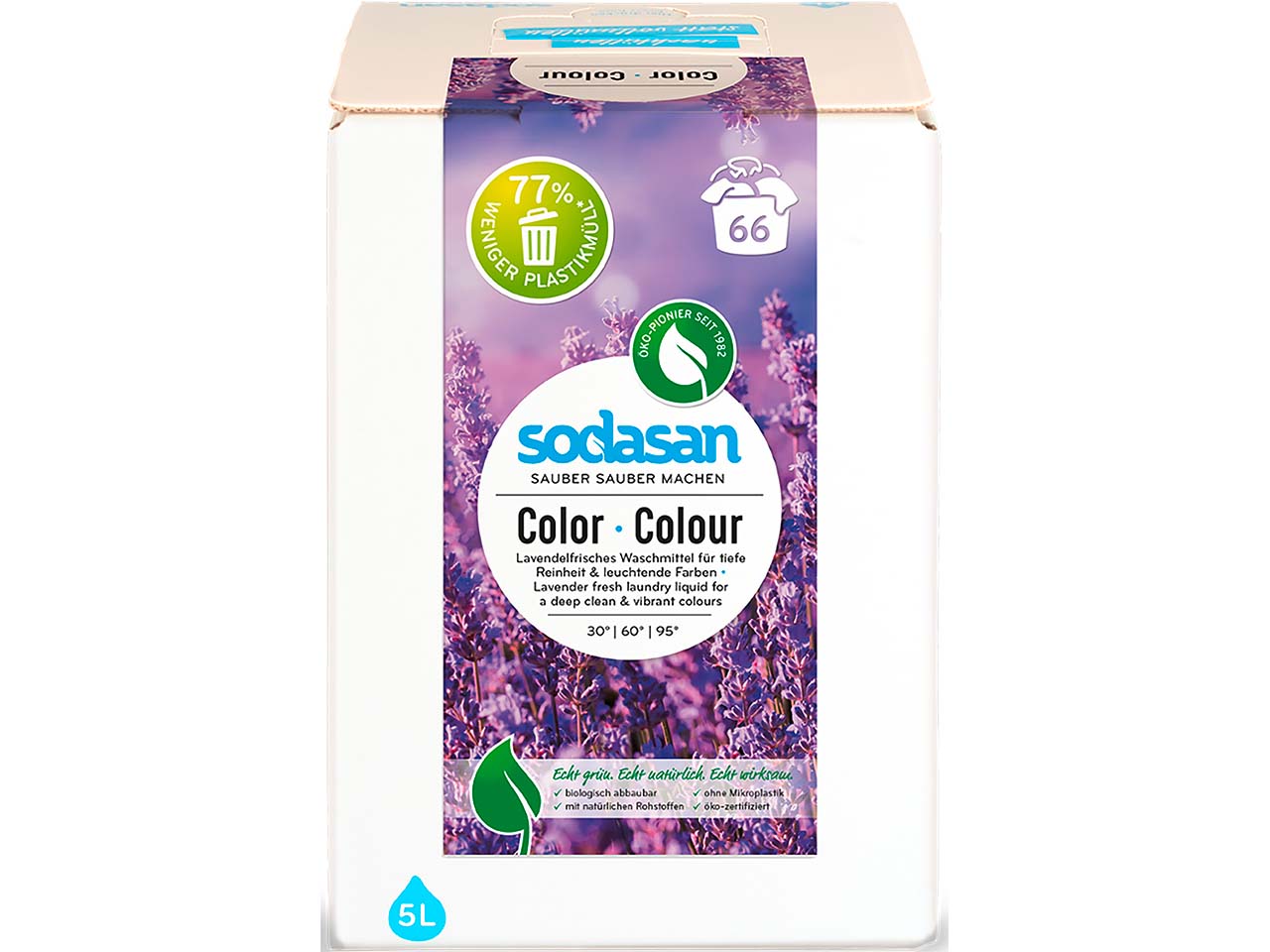 Sodasan Color-Waschmittel 'Lavendel' Bag in Box, 5 l