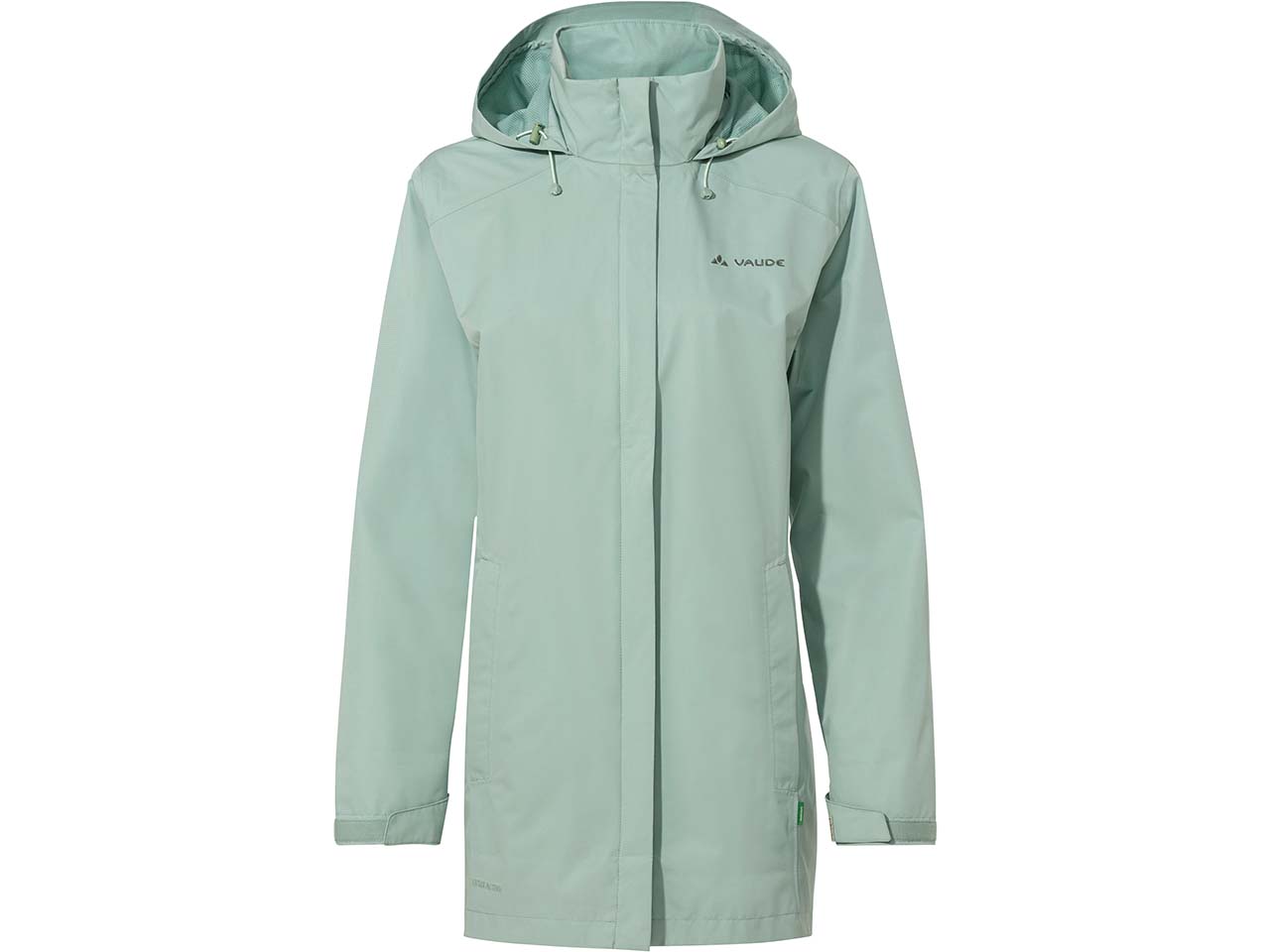 VAUDE Damen-Regen-Parka 'Escape' mit separatem Kragen, dusty fern, Gr. 38