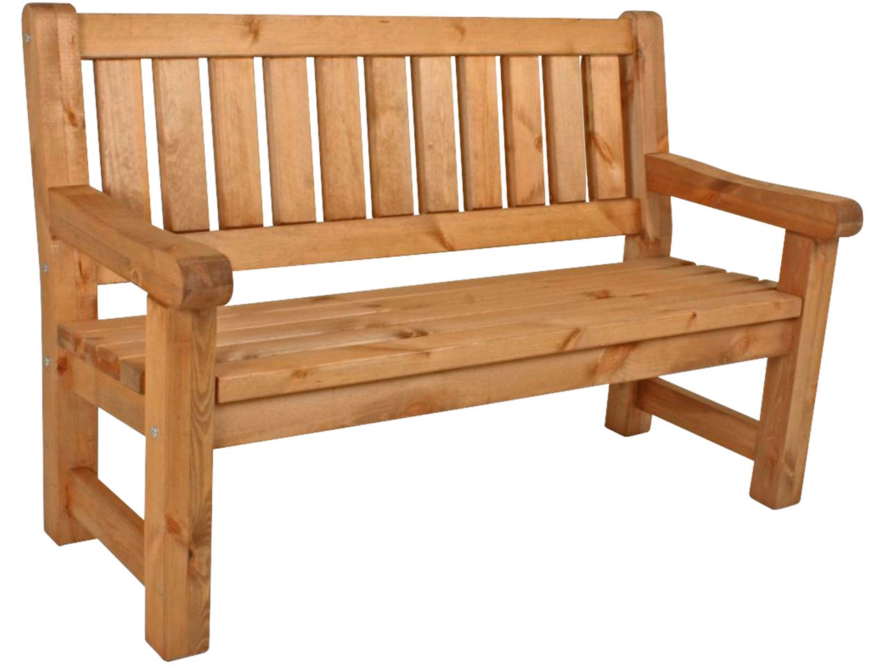Gartenbank 'Allgäu' 2-Sitzer, Kiefer geölt