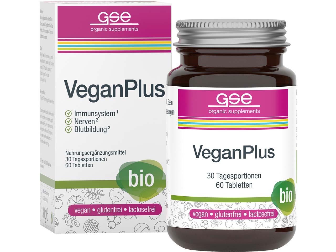 GSE Bio-Tabletten "VeganPlus", 60 Stück