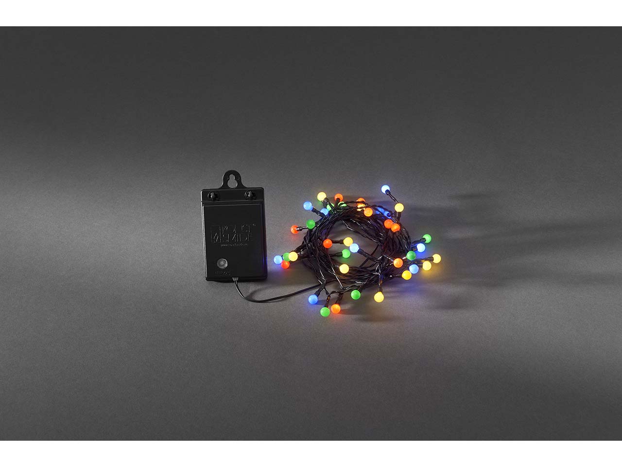 Konstsmide LED-Globelichterkette mit Schalter, 6h/9h Timer, 40 Dioden bunt