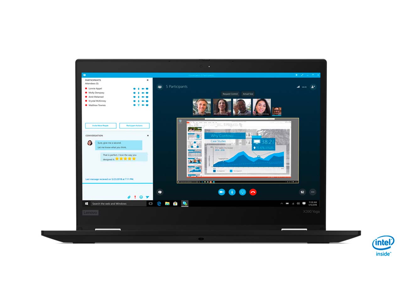 Lenovo Laptop "THINKPAD X390 YOGA", 256GB ,8GB, refurb.,2. Wahl, sw