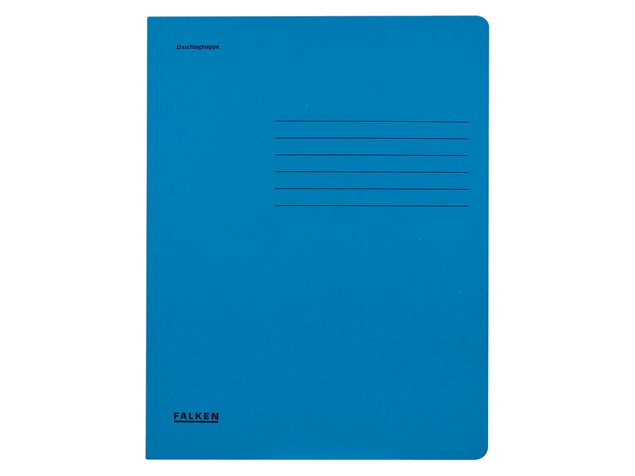 Falken Einschlagmappe mit 3 Klappen 320g/m² blau