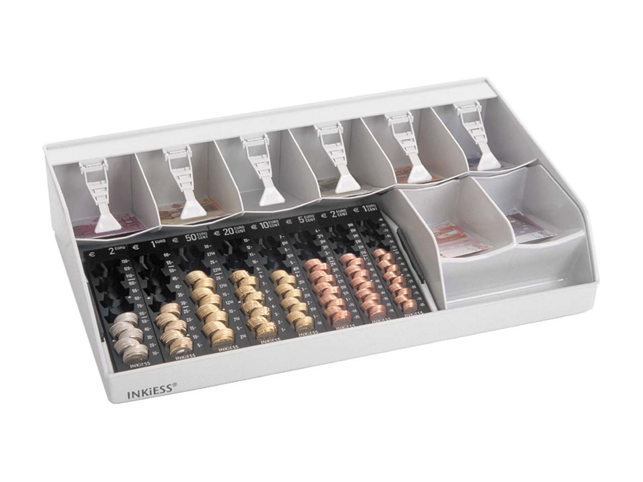 INKIESS Schreibtischkasse "Rekord 880 PLS" mit Banknotensicherung