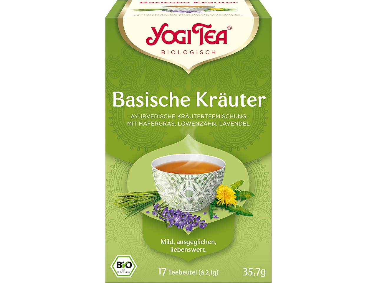 YOGI TEA Bio-Kräutertee "Basische Kräuter", 35,7 g