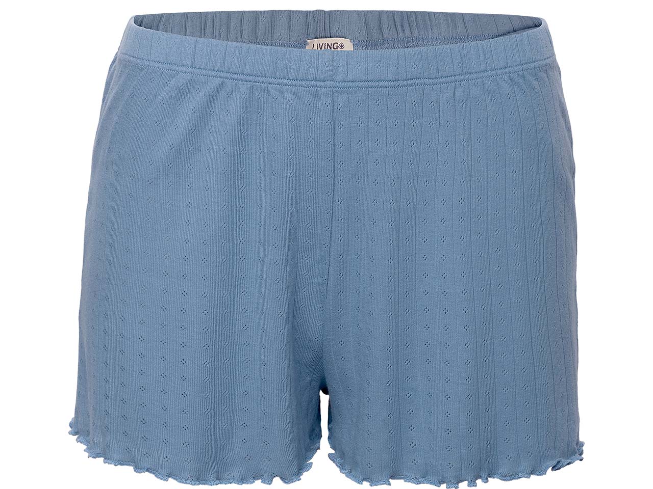 Living Crafts Bio-Damen-Schlafshort "ROSARIA" mit Ajourmuster, dried lavender, Gr. S