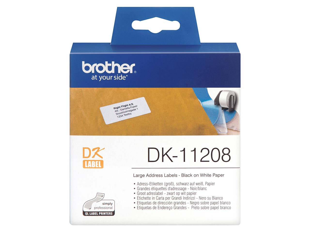 Brother Adressetiketten 'DK-11208' 38 x 90 mm