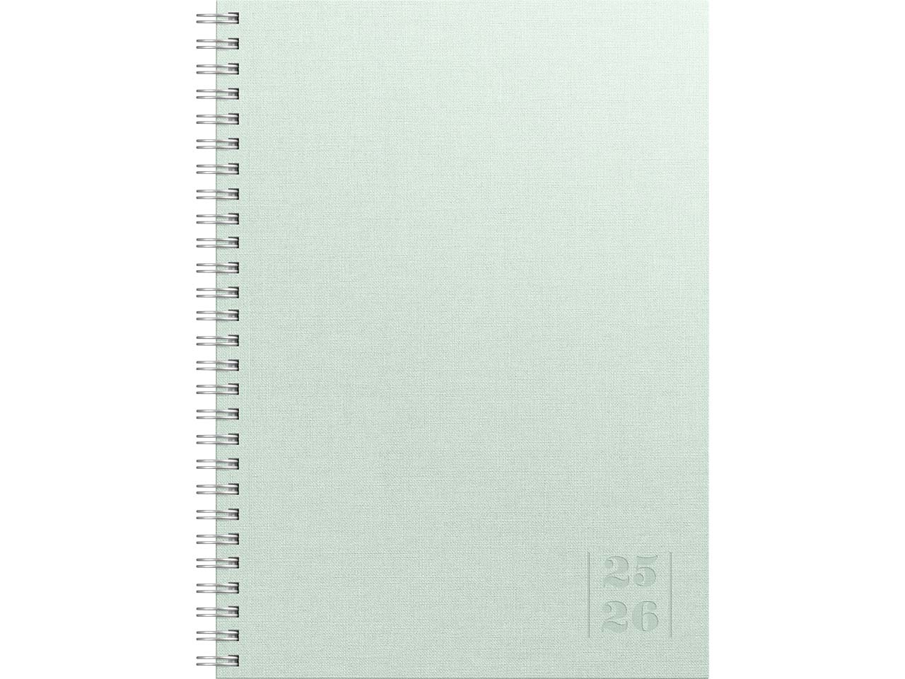 Burde Kalender für Schüler "Senator" 2025/2026, DIN A5, Textil grün