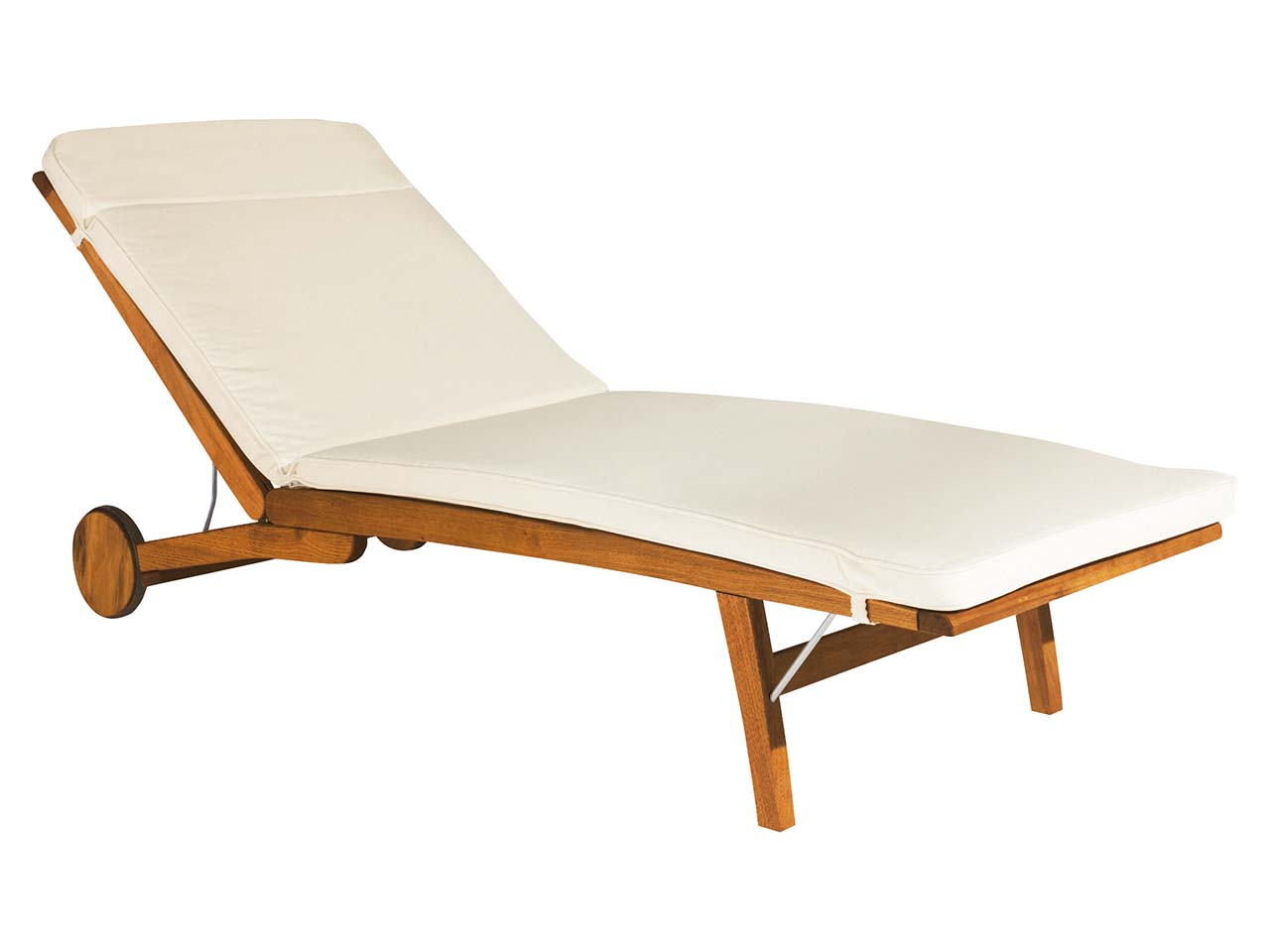 Auflage für Sonnenliege 'Talisa' 200 x 58 x 6 cm, Bezug aus Polyester, natur