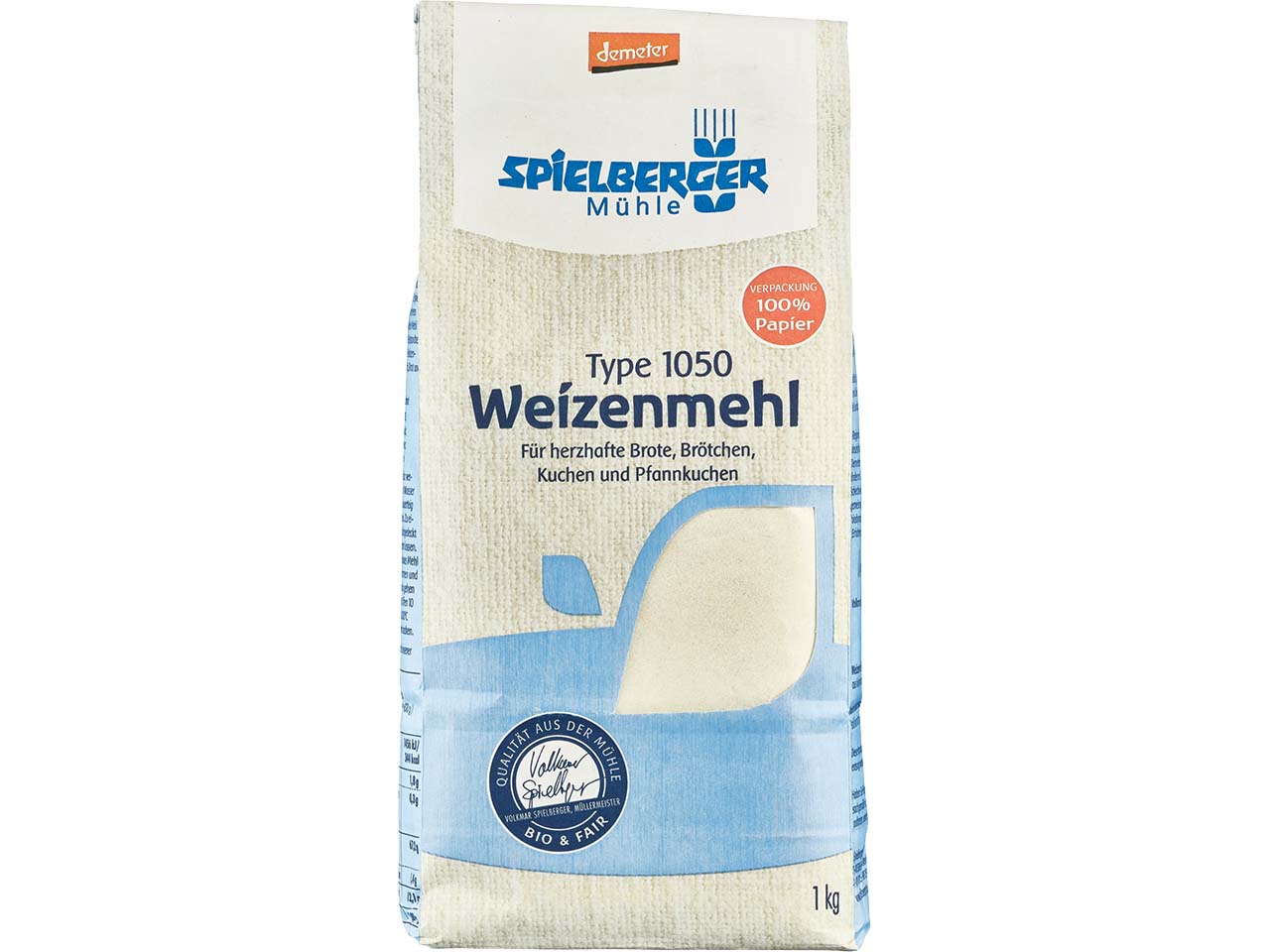 Spielberger Mühle Bio-Weizenmehl Type 1050, 1 kg