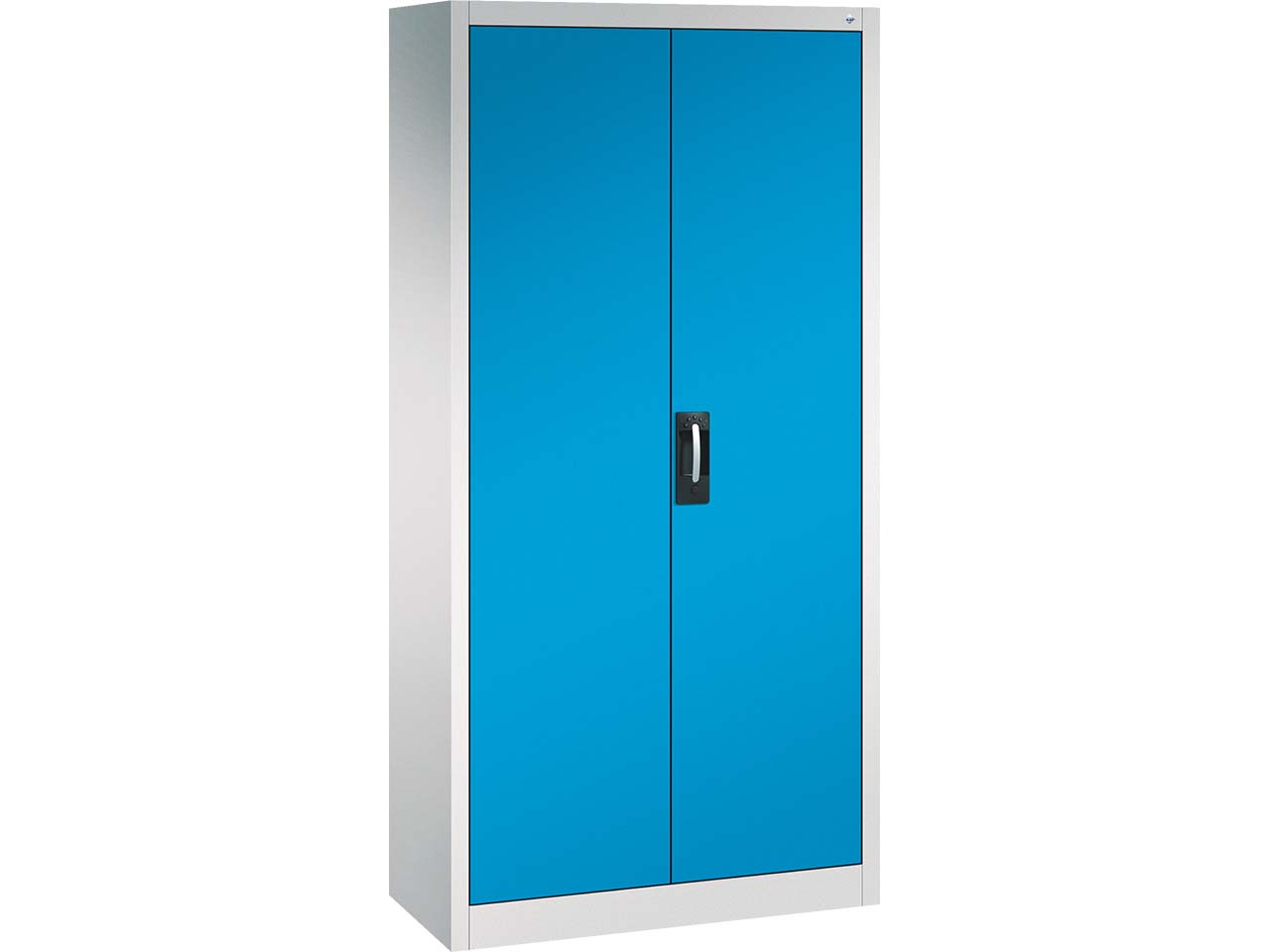 C+P Stahlschrank mit Flügeltüren "Acurado" H1950xB930xT400mm, Lichtgrau/Lichtblau