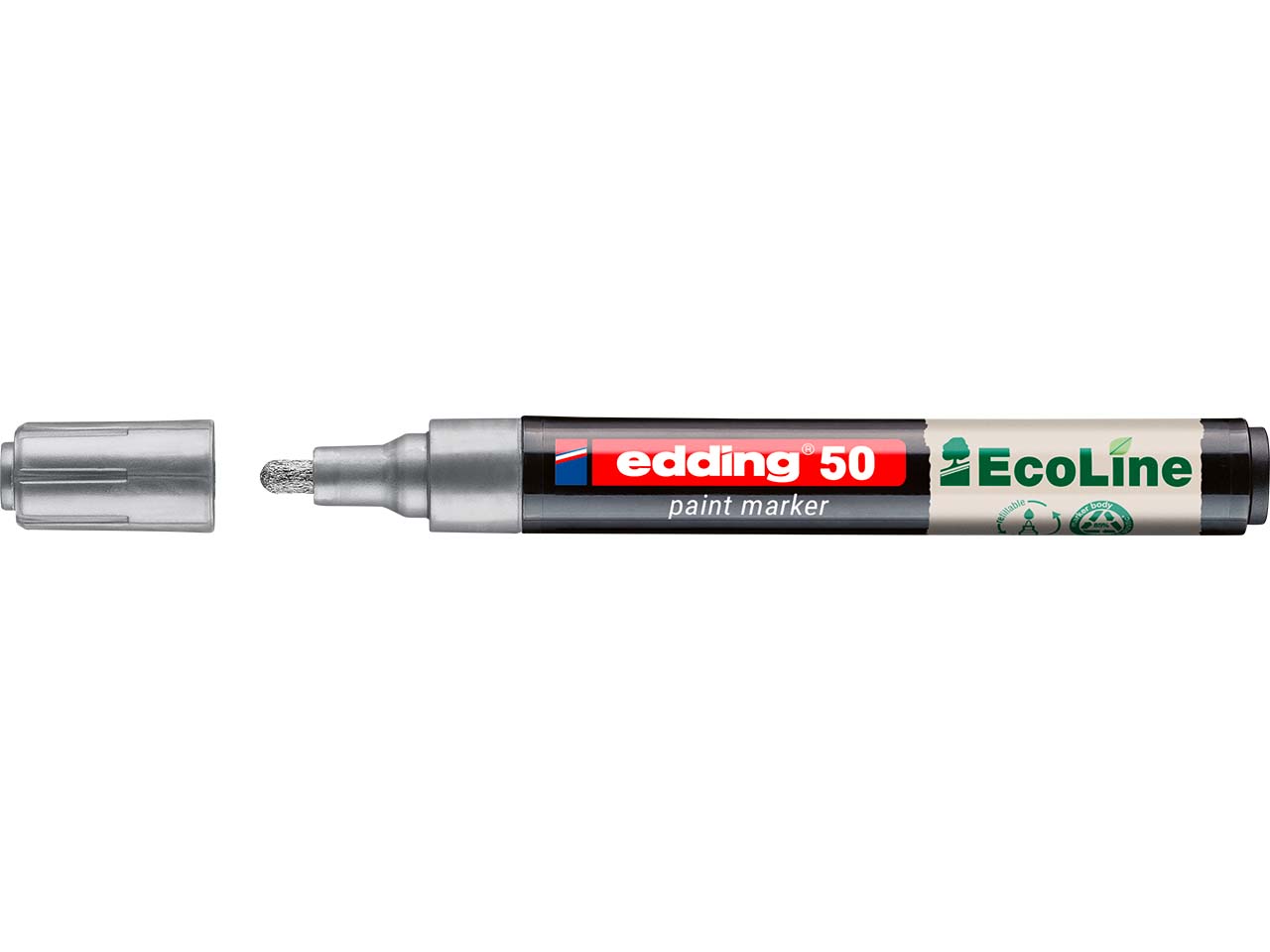 edding Lackmarker "50 EcoLine" wasserbasiert, silber