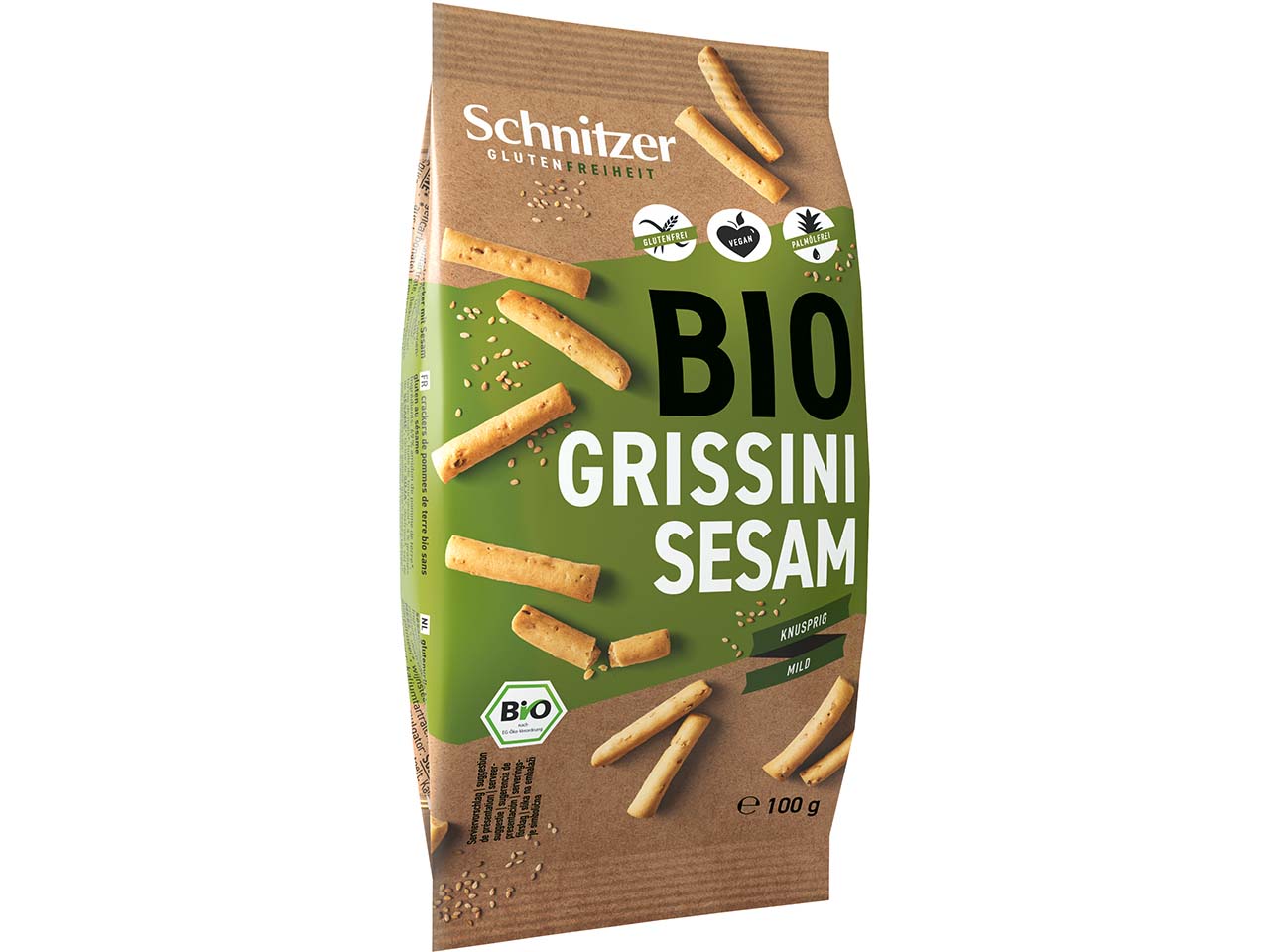Schnitzer Bio-Grissini "Sesam", glutenfrei, 100 g