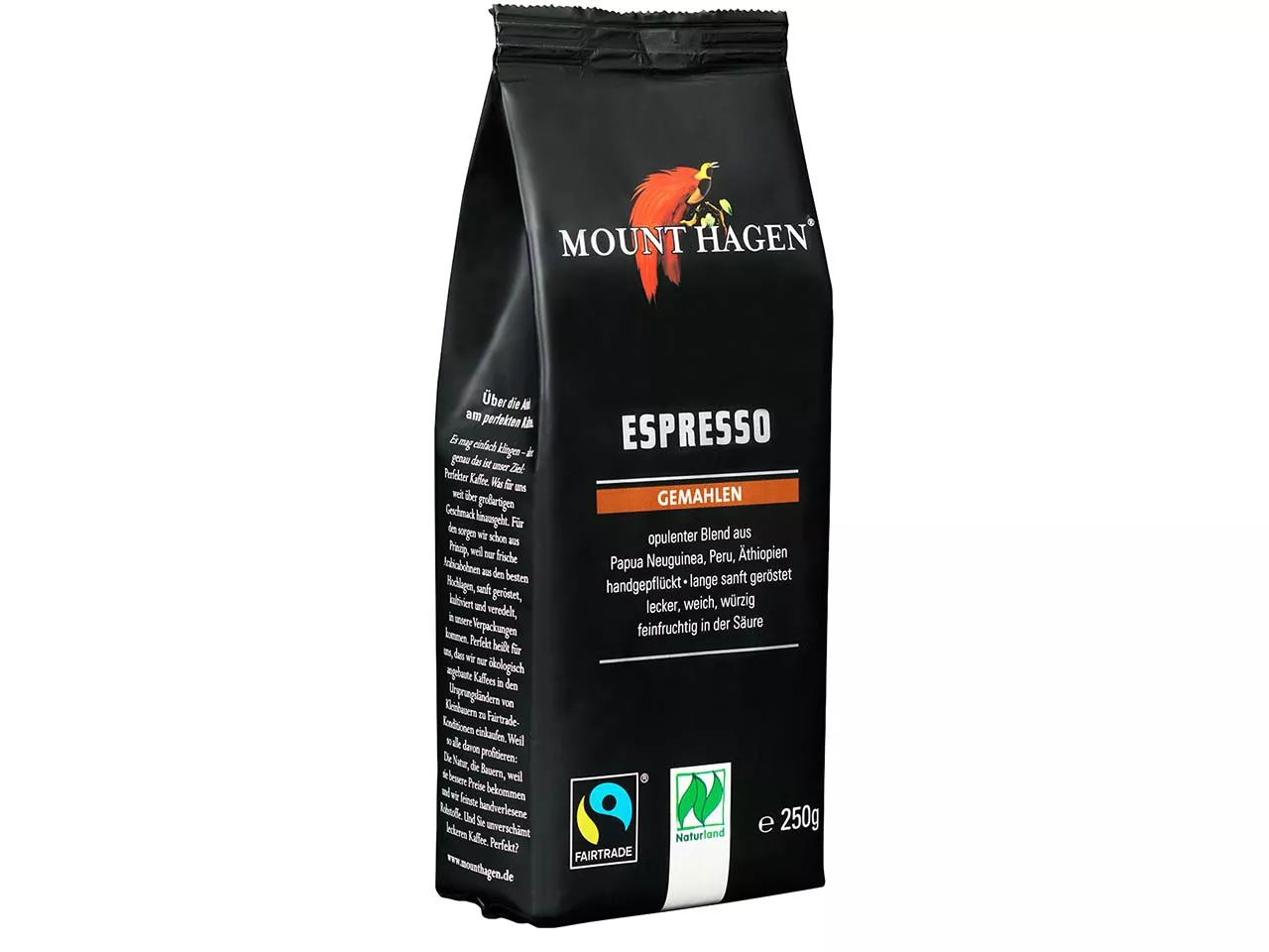 Mount Hagen Bio-Espresso, gemahlen, 250 g