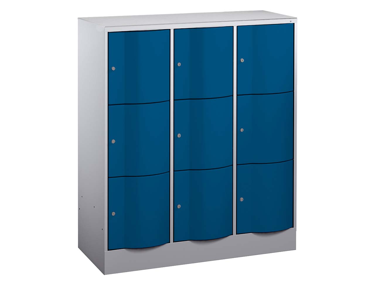 Schließfachschrank 3 Türme lg/bl 3er