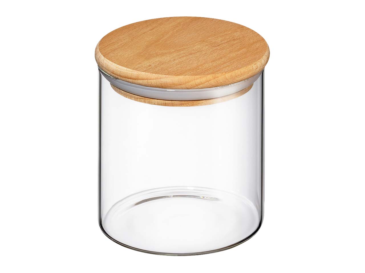 Zassenhaus Vorratsglas mit Holzdeckel 600 ml