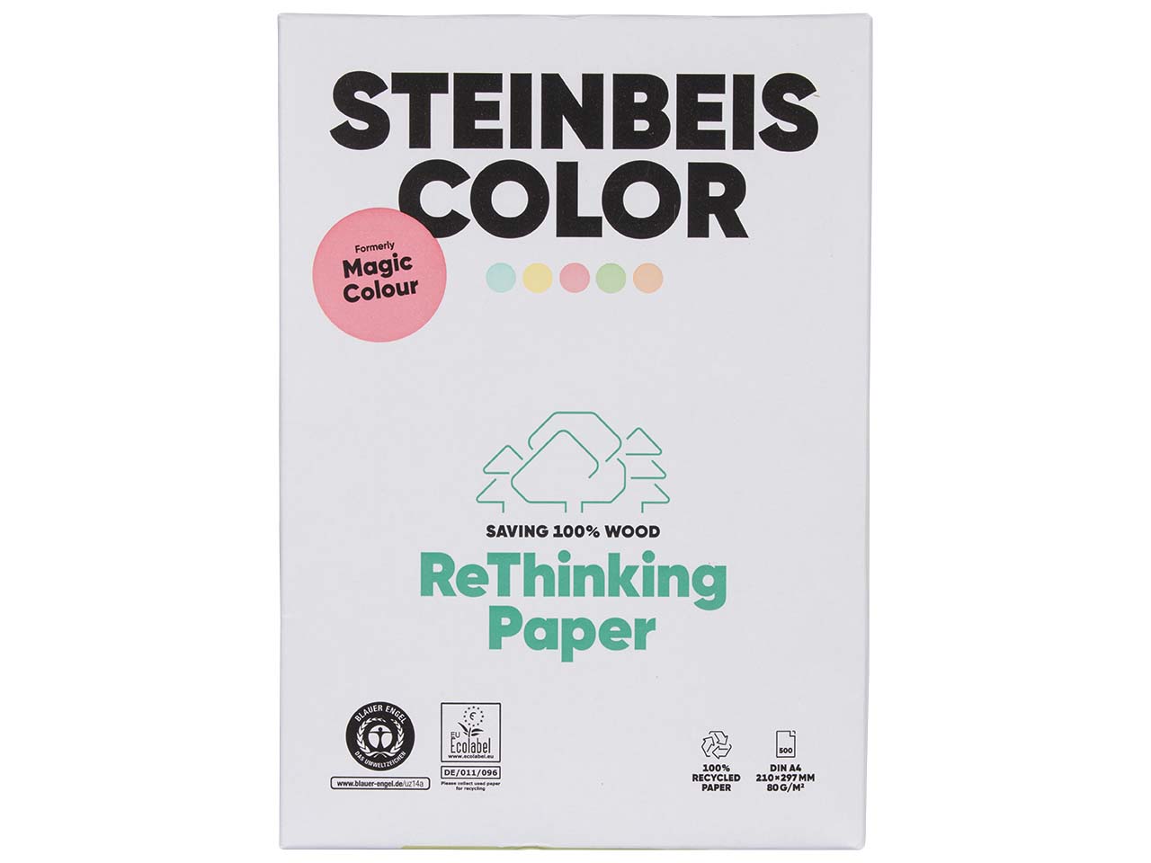 500 Blatt Steinbeis Farbiges Recycling Kopierpapier 'MagicColour' DIN A4 gelb