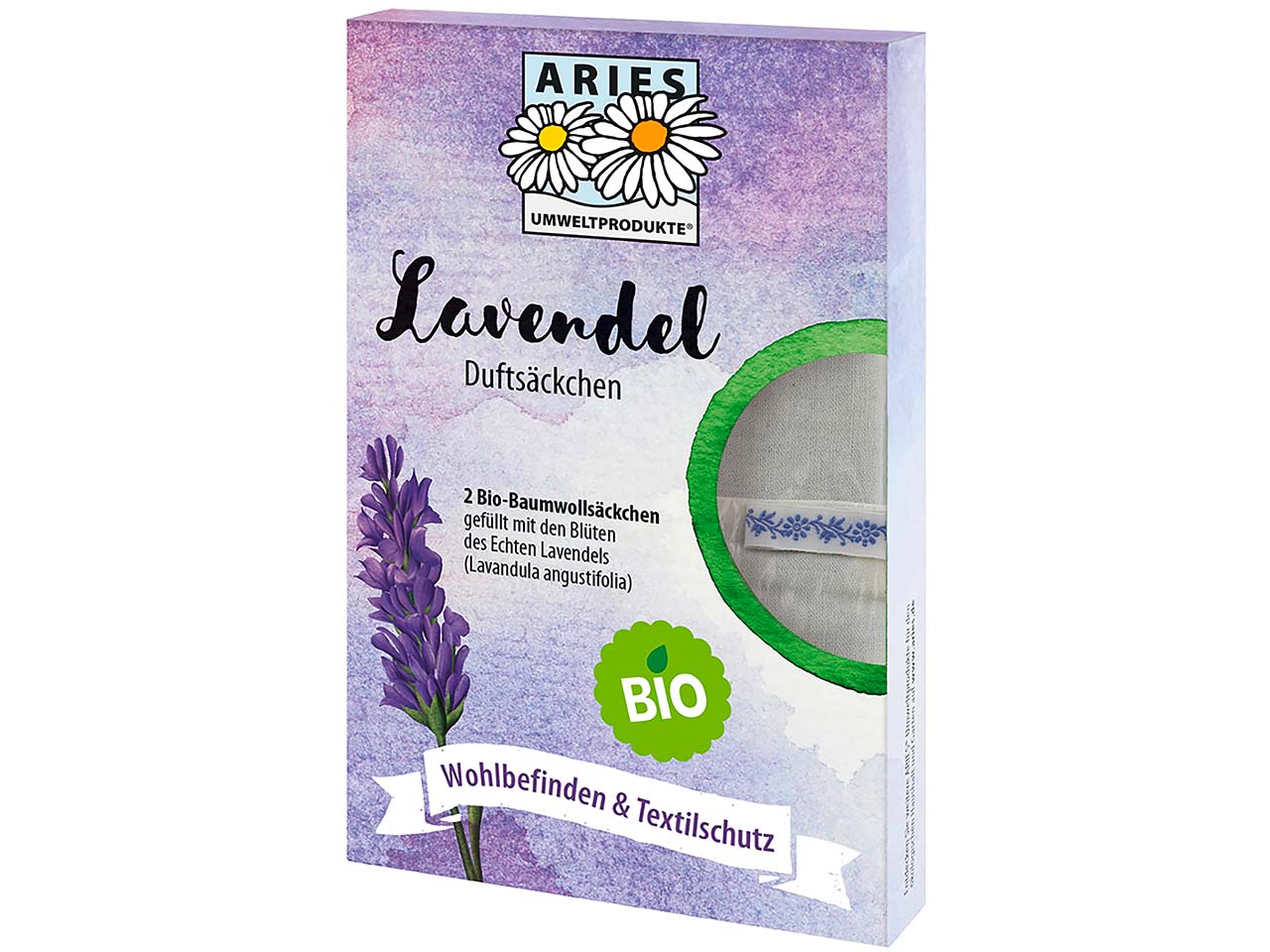 ARIES 2 Bio-Lavendel-Duftsäckchen