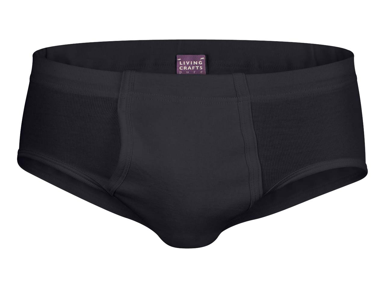 Living Crafts Bio-Herren-Slip "Julius" schwarz, Gr. S