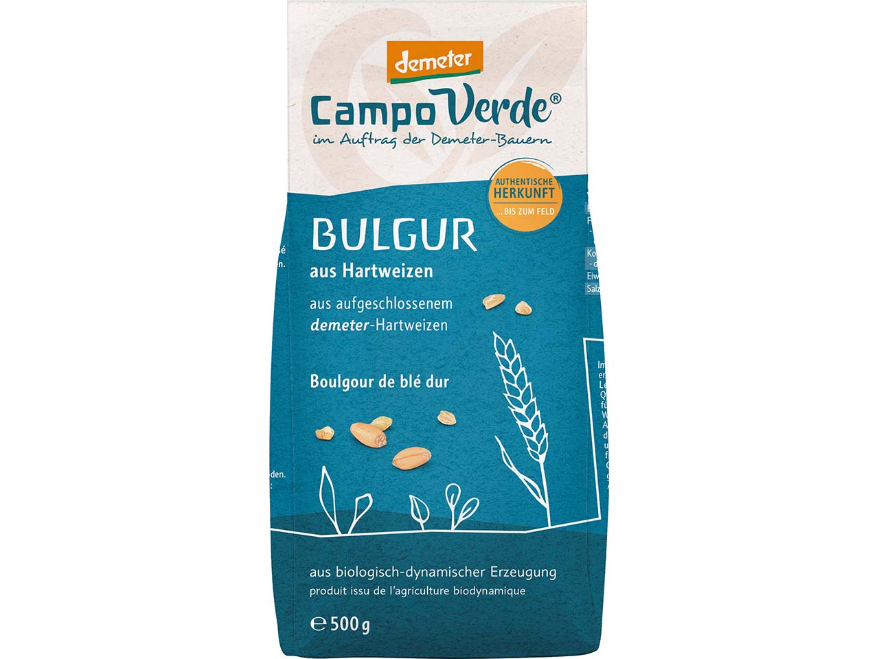 Campo Verde Bio-Bulgur aus Hartweizen, 500 g