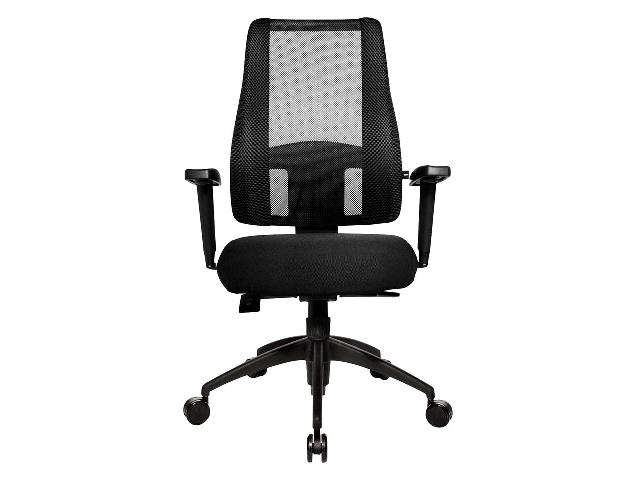 Topstar Bürodrehstuhl 'Lady Sitness Deluxe' mit Armlehnen und Kunststofffußkreuz schwarz