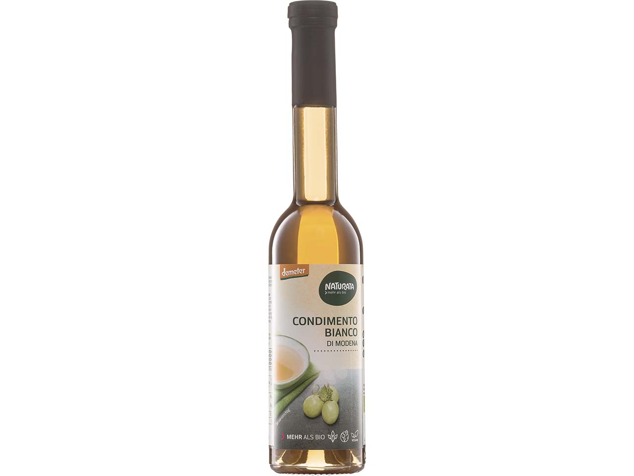 NATURATA Bio-Balsamicoessig "Condimento Bianco Di Modena", demeter-zertifiziert, 250 ml