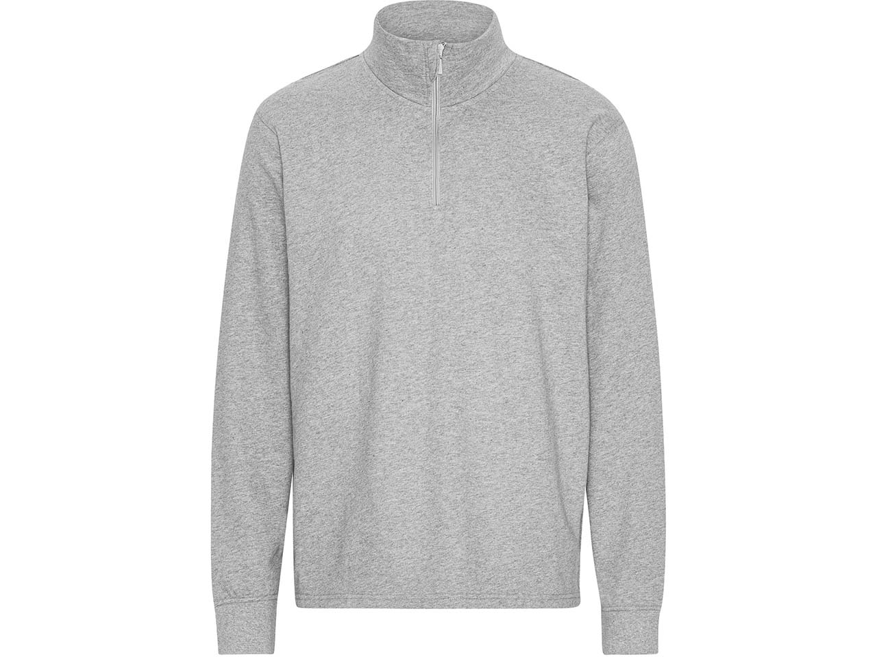 Neutral Bio-Unisex-Sweatshirt "Tiger Cotton" mit Half-Zip, sport grey, Gr. XS