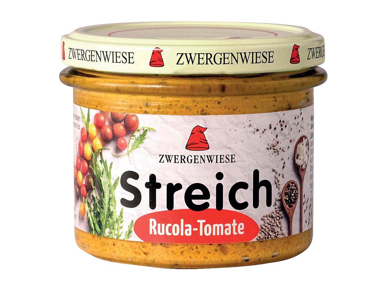 Zwergenwiese Bio-Brotaufstrich "Rucola und Tomate", vegan, 180 g