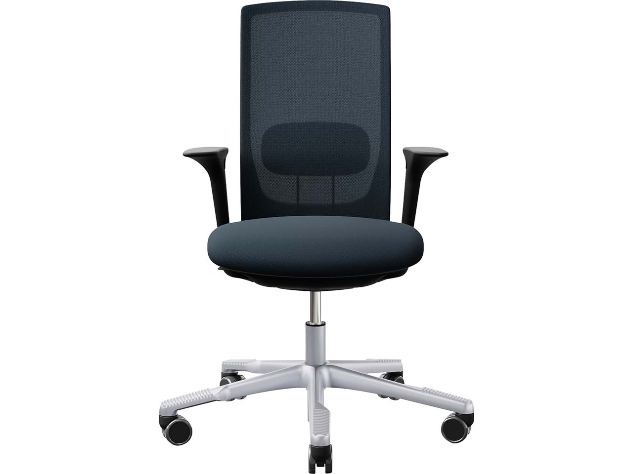HAG Bürodrehstuhl "Futu mesh 1100-S" mit AL, Gestell: silber, Stoff: "FutuKnit" Dusk