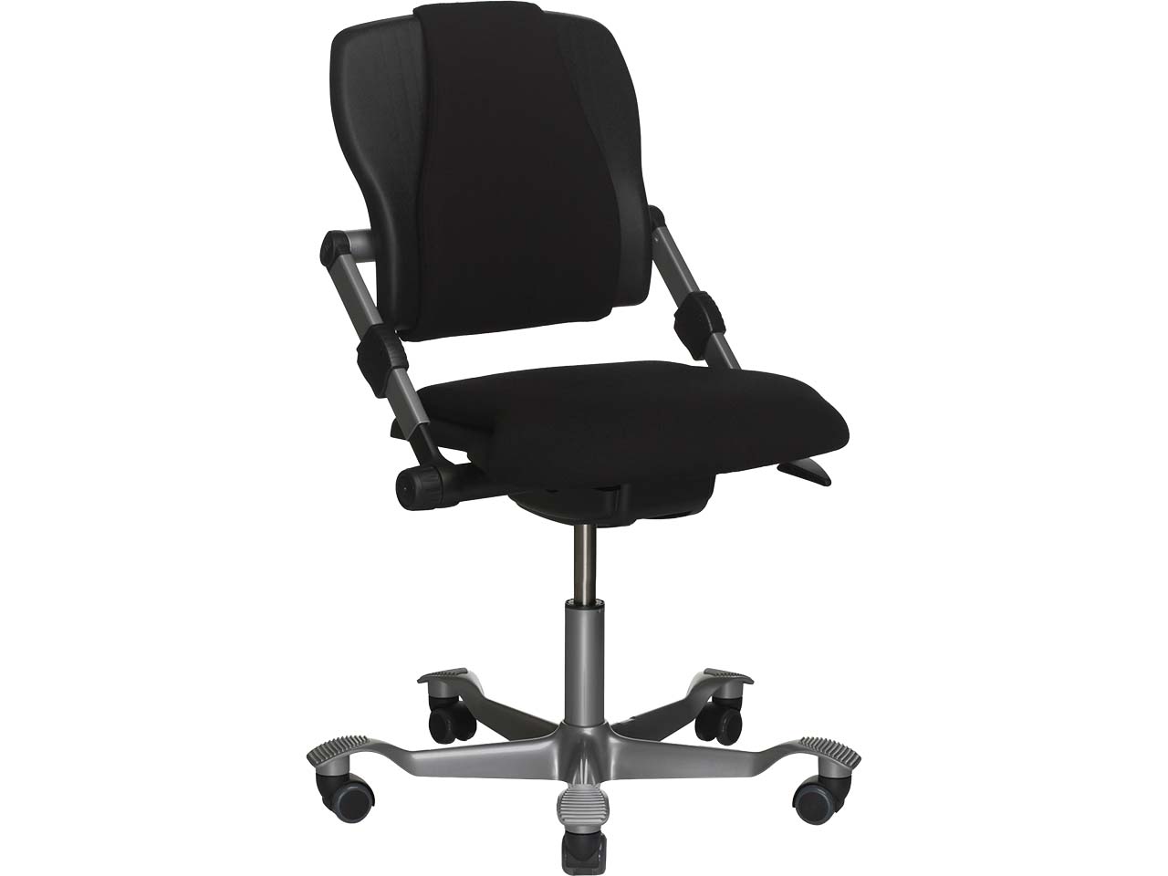 HAG Bürodrehstuhl "H03 340" Gestell: silber, Stoff: Cura black