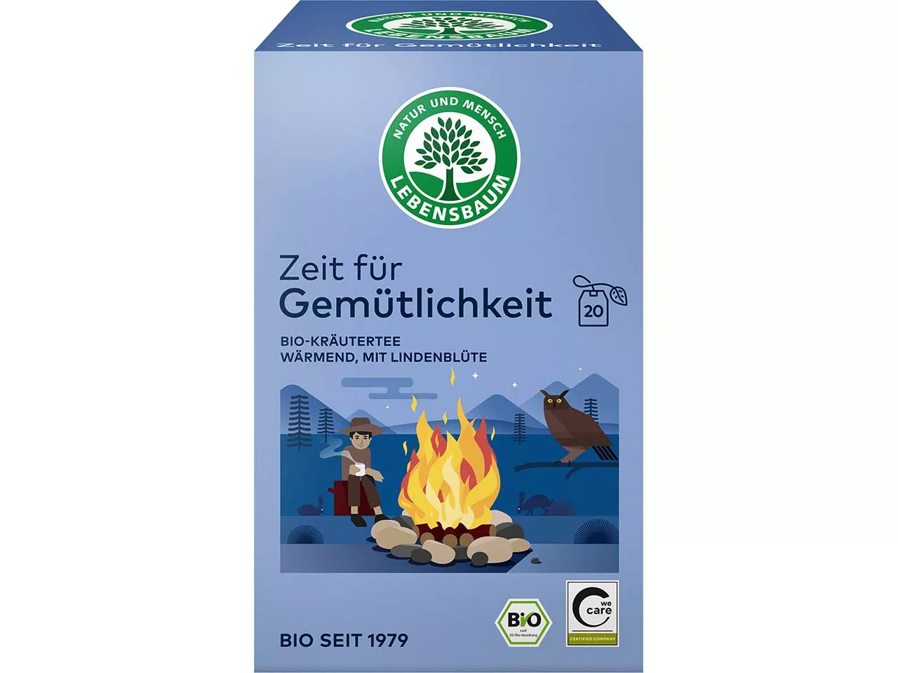 LEBENSBAUM Bio-Kräutertee "Linde & Lagerfeuer", 20 x 1,5 g