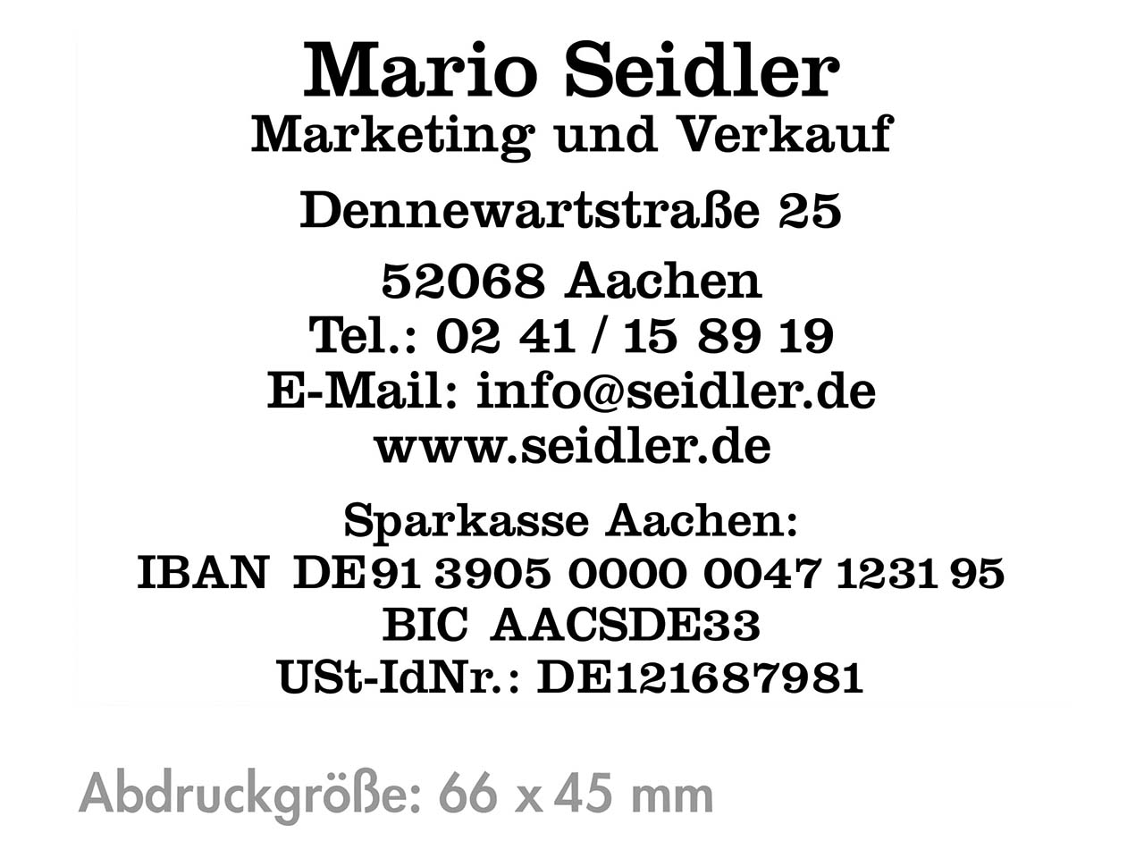 Ersatz-Stempelplatte für Trodat Stempel 6/58