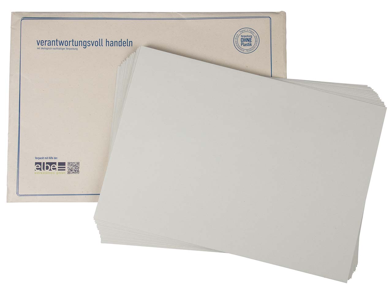 15 Versandtaschen C4 grau, Haftklebung, ohne Fenster