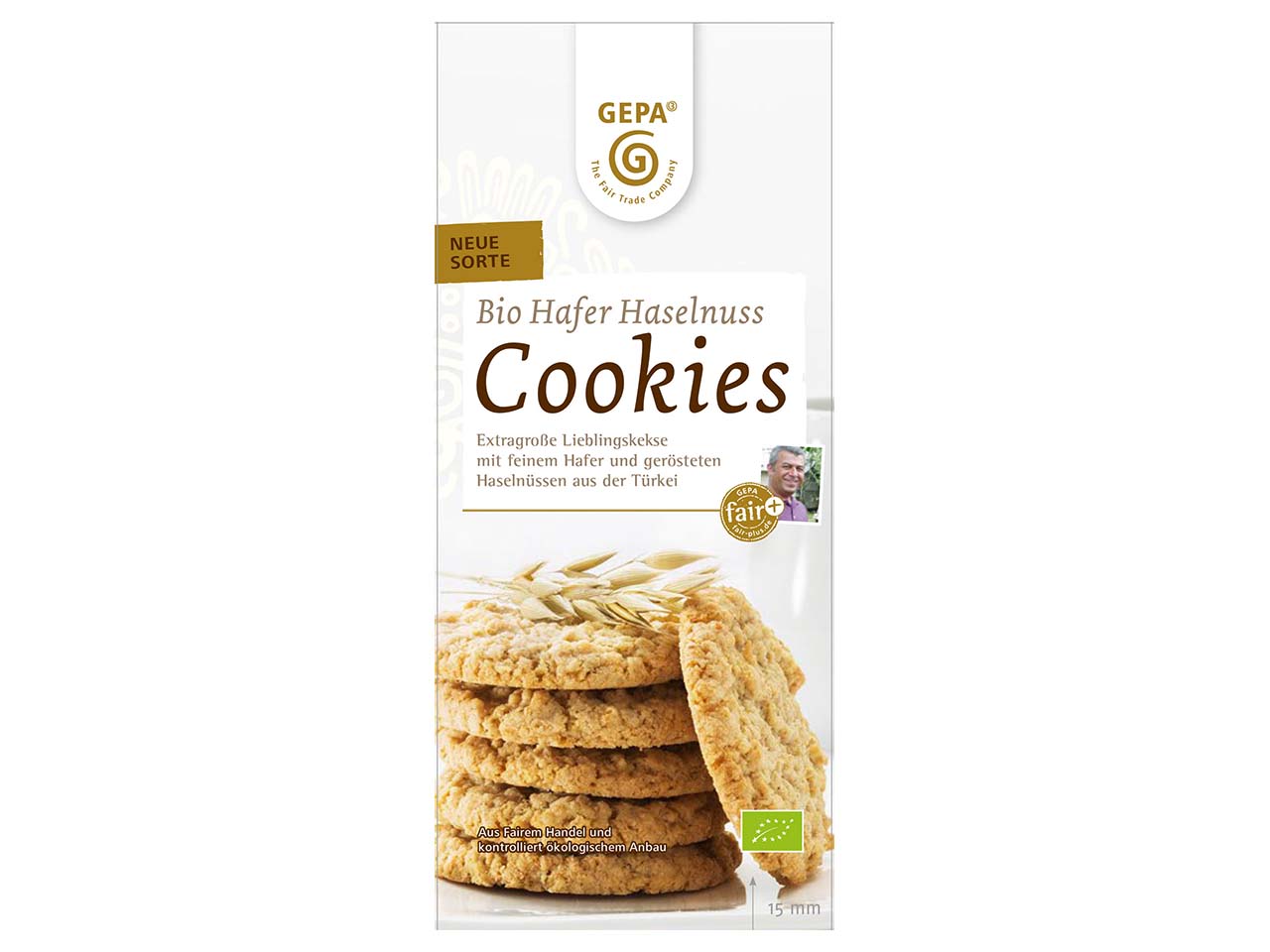 GEPA Bio-Cookies "Hafer-Haselnuss", 150 g