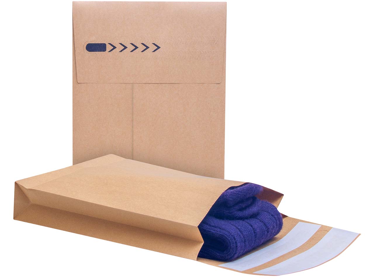 Bong 250 Versandtaschen 'e-Green' 229x162x40 mm (ähnl. C5), 2xHK, braun 110 g/m²