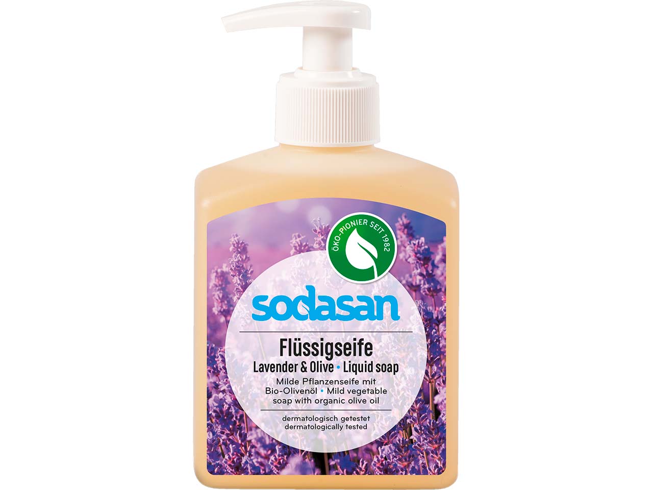 Sodasan Flüssigseife "Lavendel und Olive", 300 ml