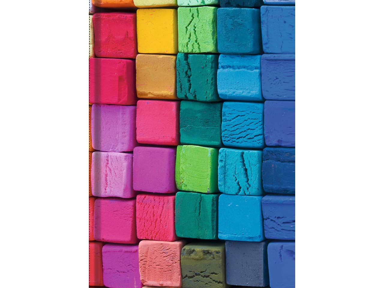 Notizbuch "Bunte Kreide" DIN A5 kariert, 72 Blatt