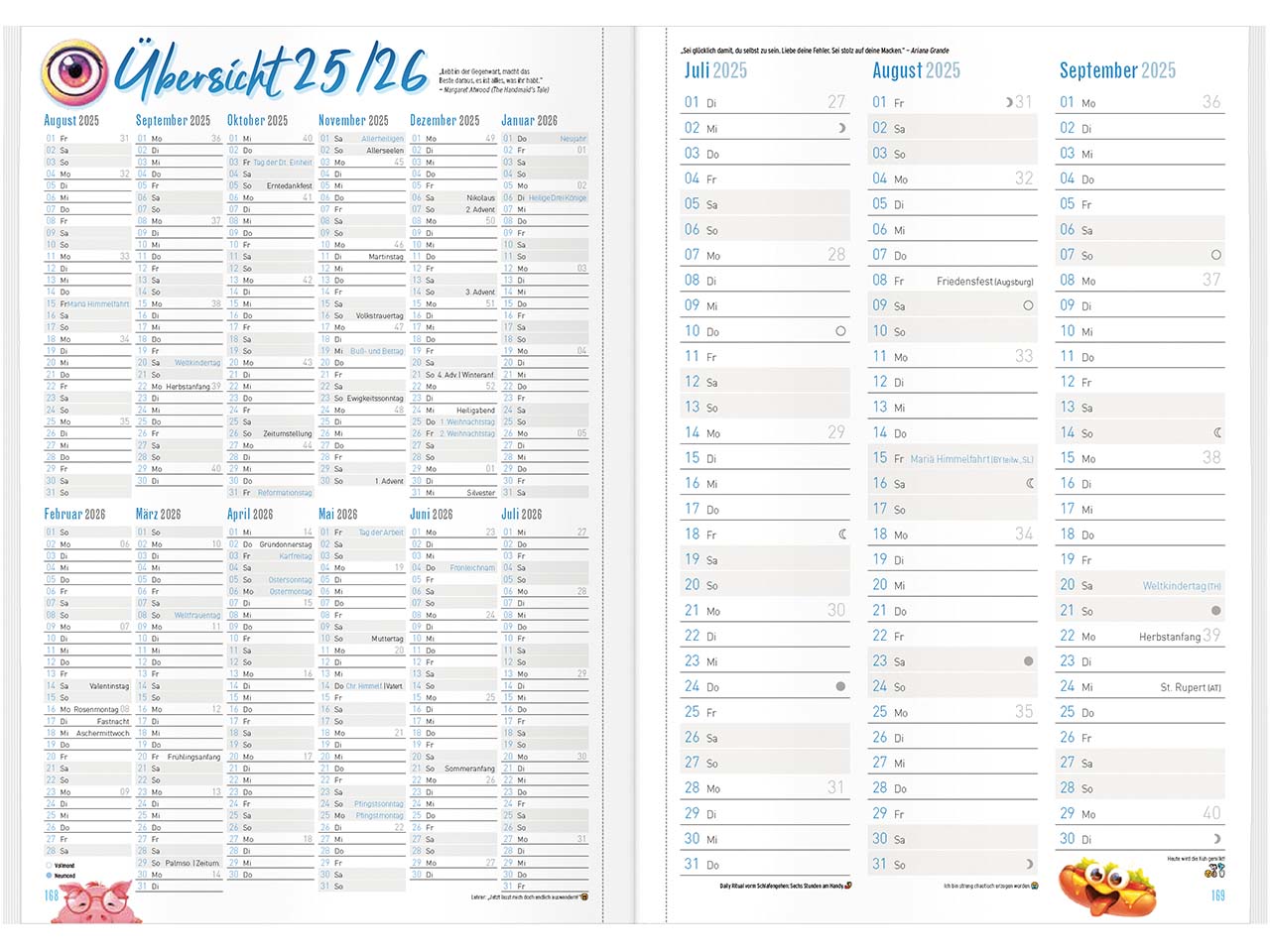 Häfft Hausaufgabenheft 2025/26 DIN A5, Stickermania