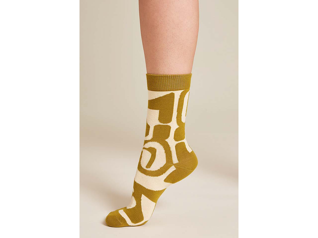 tranquillo Bio-Socken "ABSTRACT", pear, Gr. 35/38
