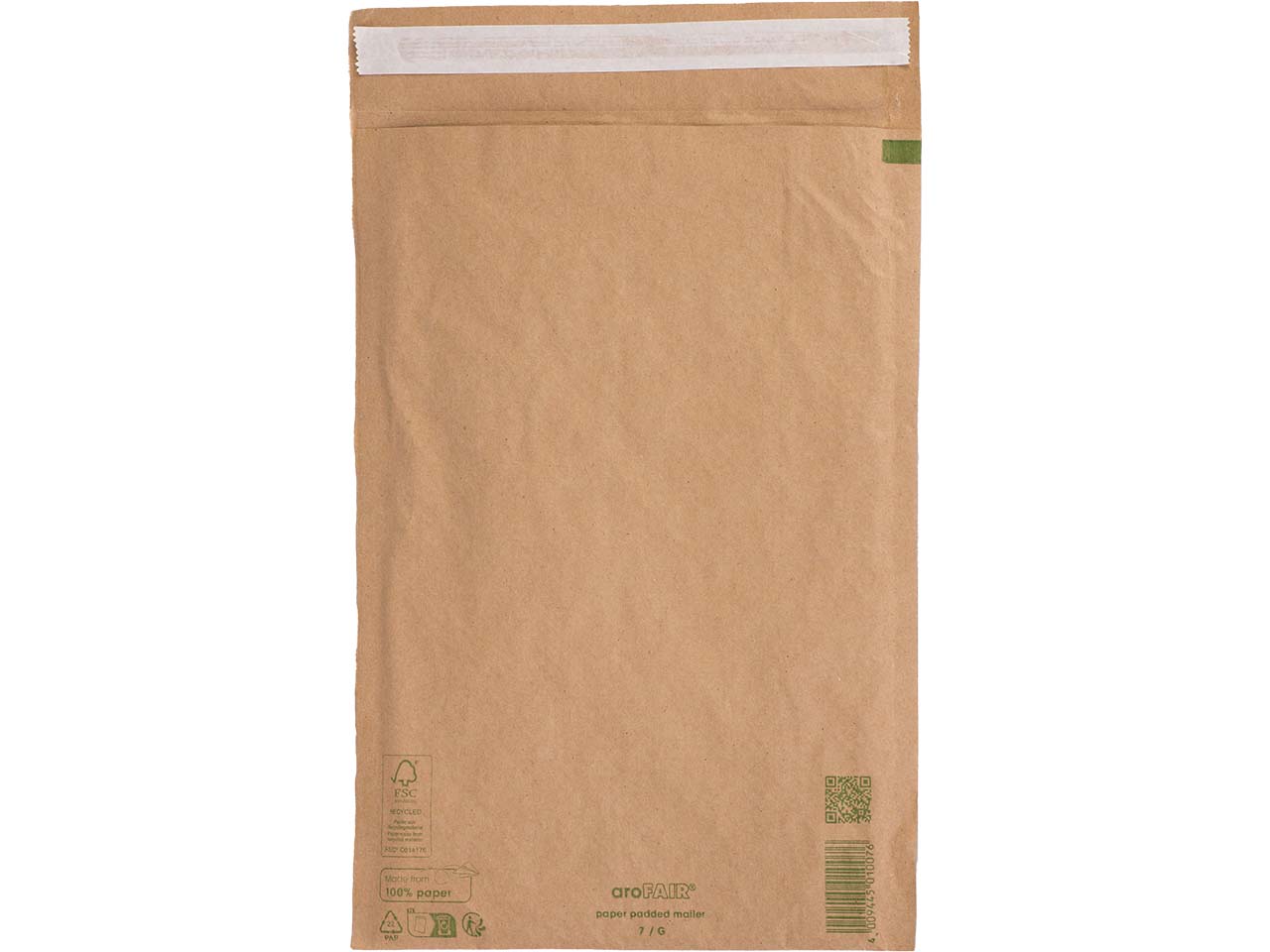 aroFAIR Papierpolster-Versandtasche 250 x 350 mm, DIN C4, Gr. 7/G