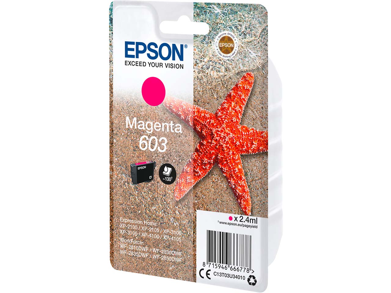 Epson Tintenpatrone 603 magenta