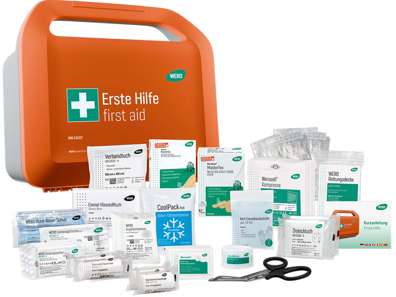 WERO Erste-Hilfe-Koffer "Smart Case" DIN 13157, klein, mit MasterTex Pflaster