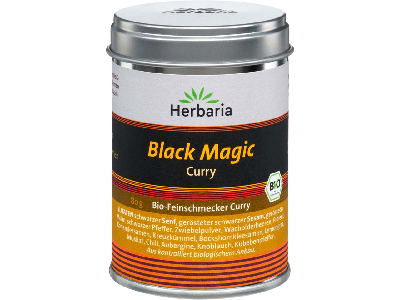 Herbaria Bio-Gewürzmischung "Black Magic Curry", 80 g
