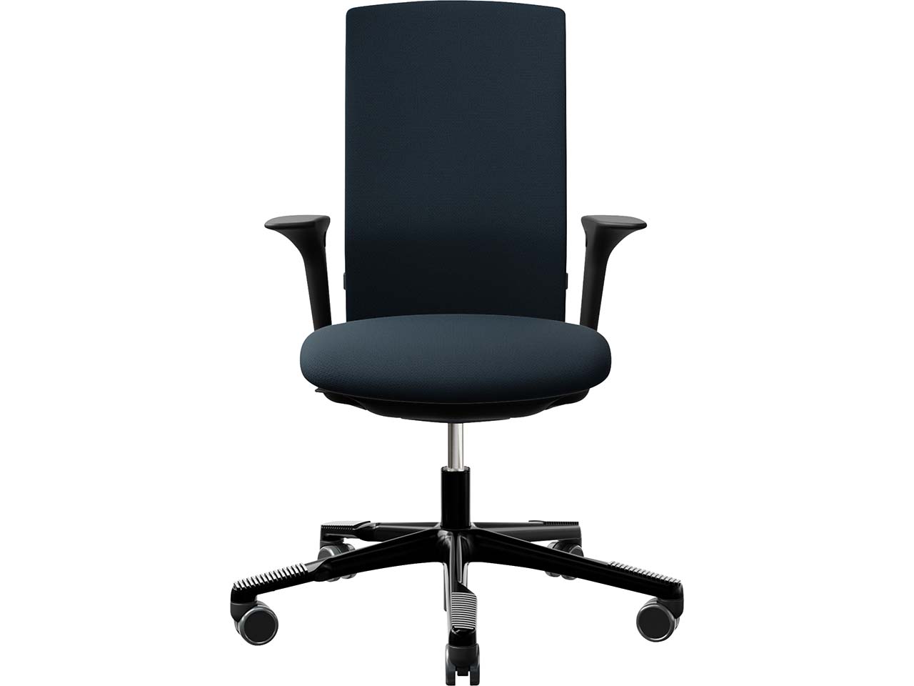 HAG Bürodrehstuhl "Futu 1200-S" mit AL, Gestell: schwarz, Stoff: "FutuKnit" Dusk